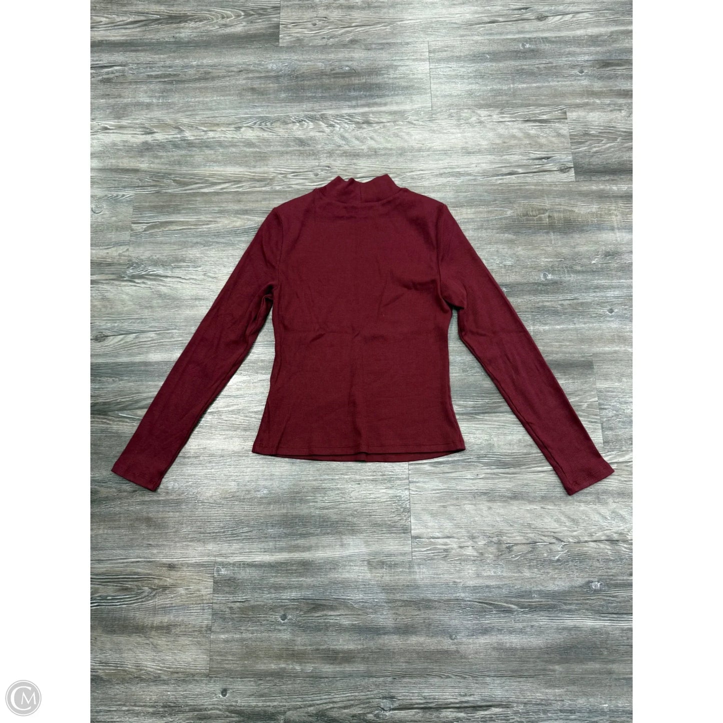 Top Long Sleeve By Veronica Beard In Maroon, Size: S