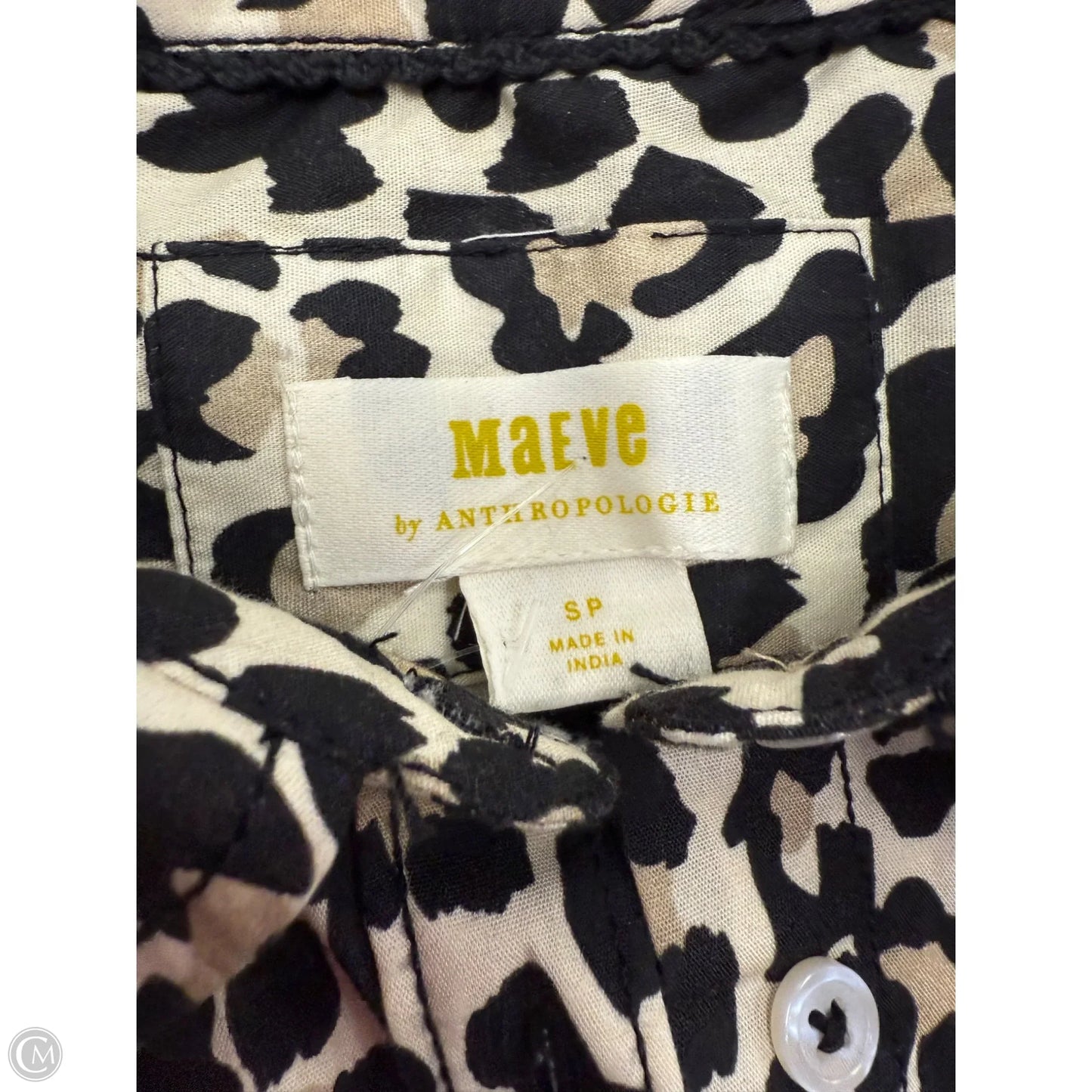 Top Long Sleeve By Maeve In Animal Print, Size: Sp