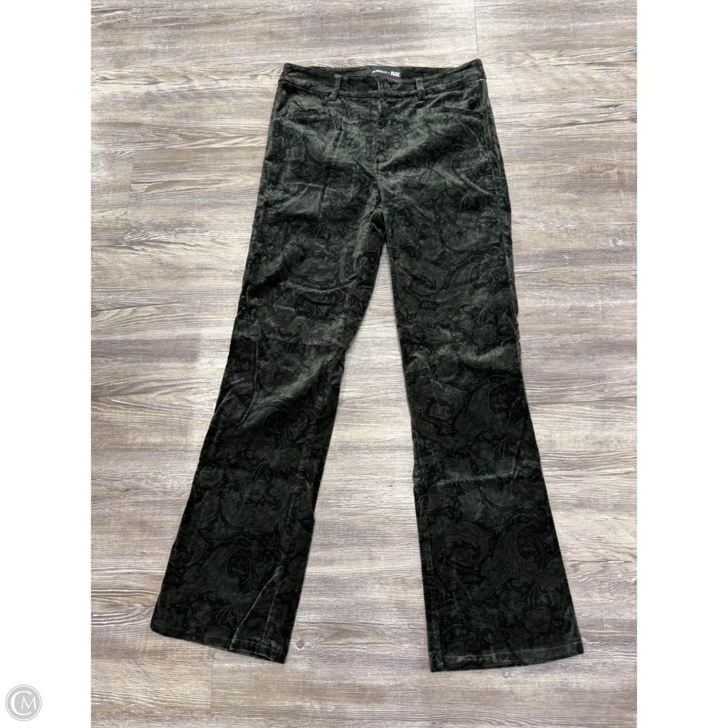 Pants Cropped By Paige In Green, Size: 2