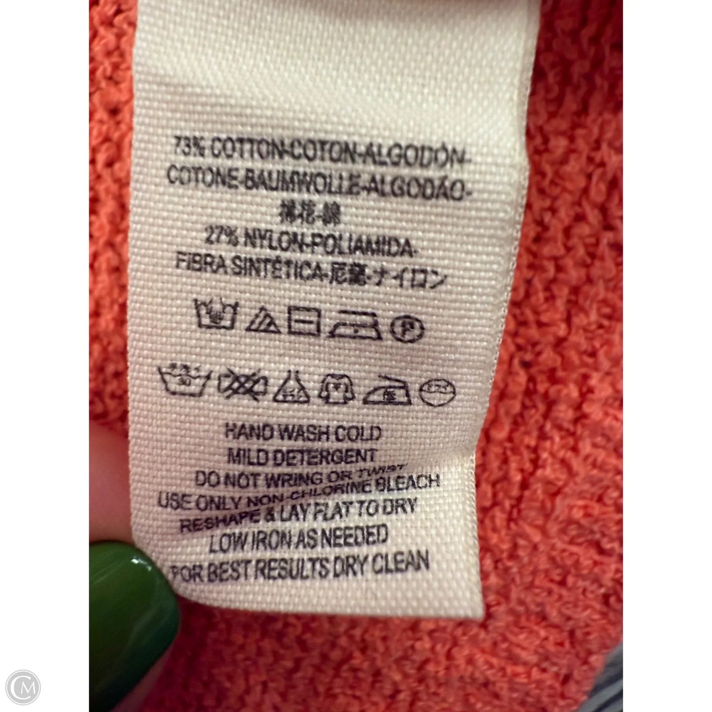 Sweater Short Sleeve By Free People In Coral, Size: M