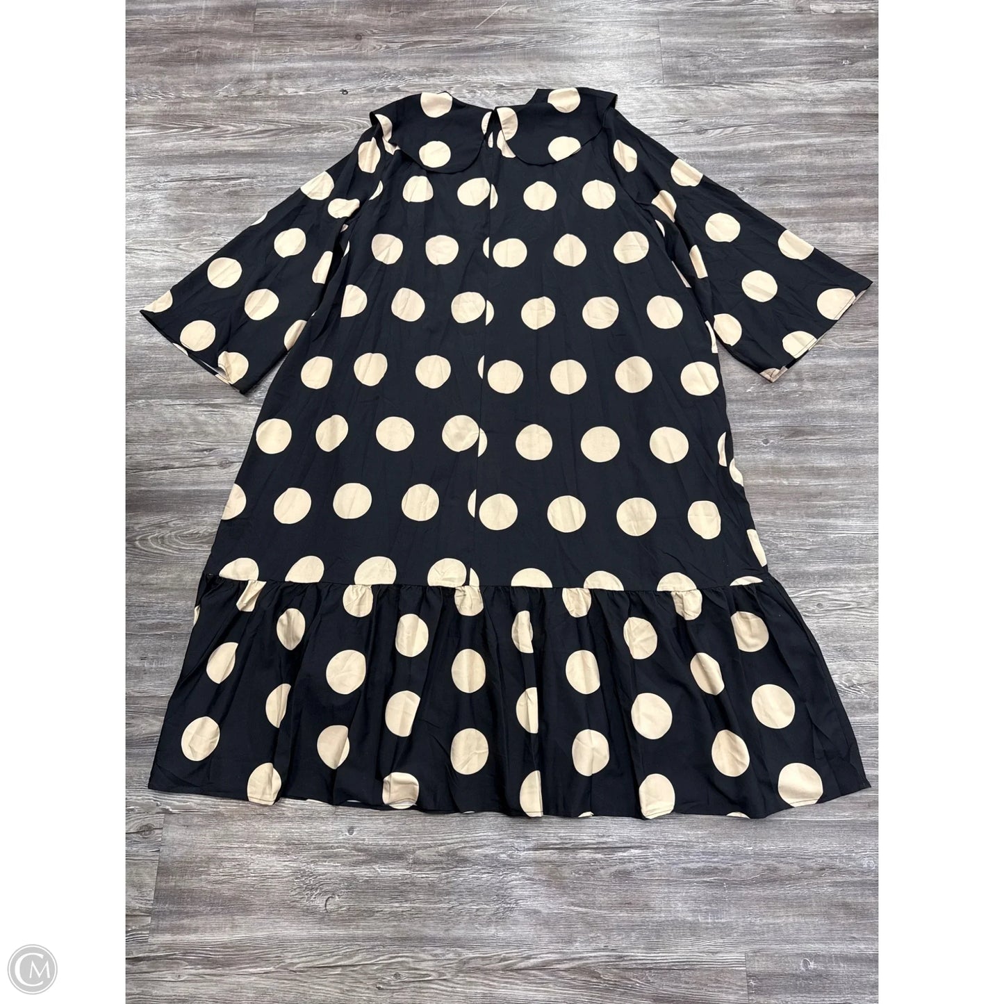 Dress Casual Maxi By Dressed in Lala In Black & Tan, Size: Xl