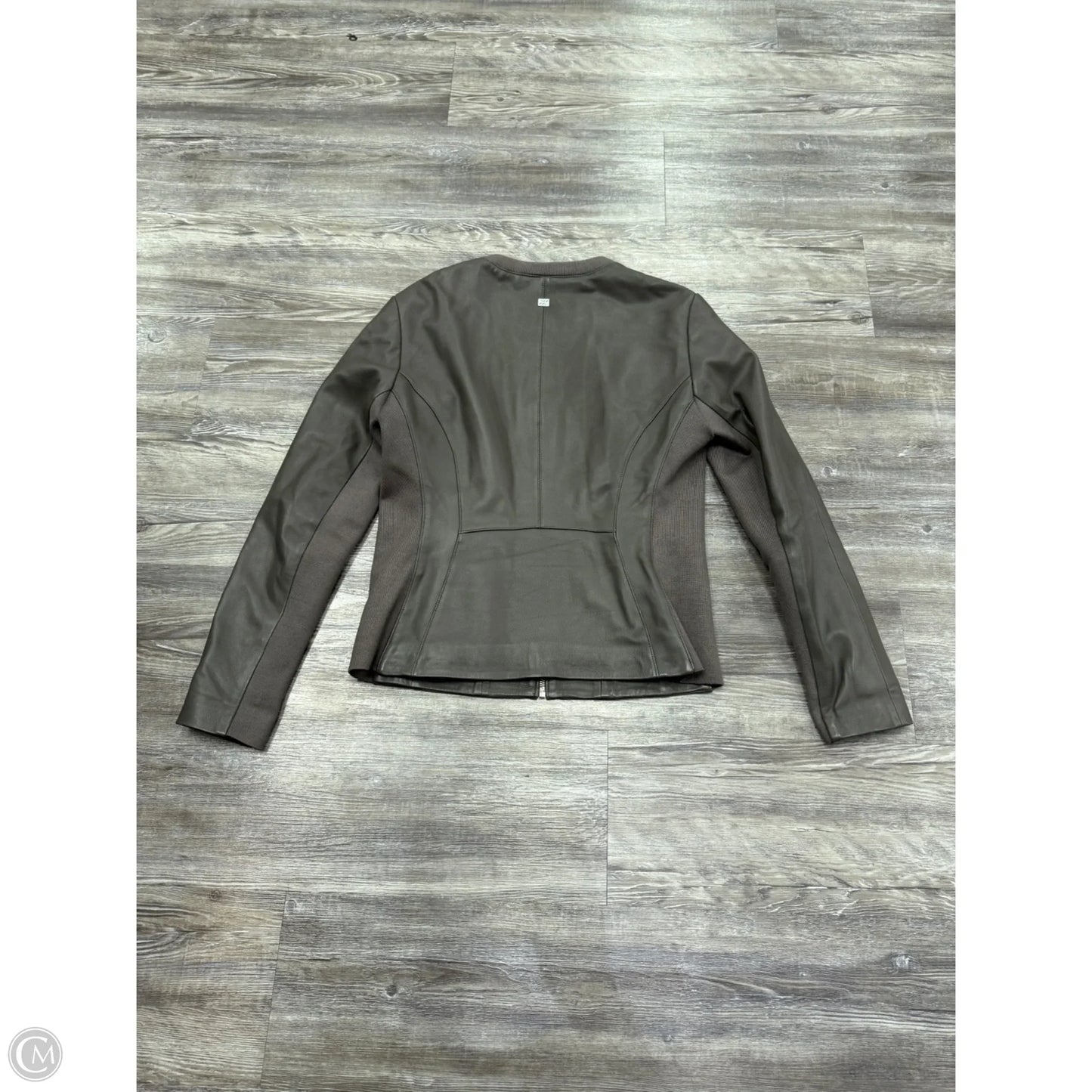 Jacket Leather By Soia&Kyo In Grey, Size: M