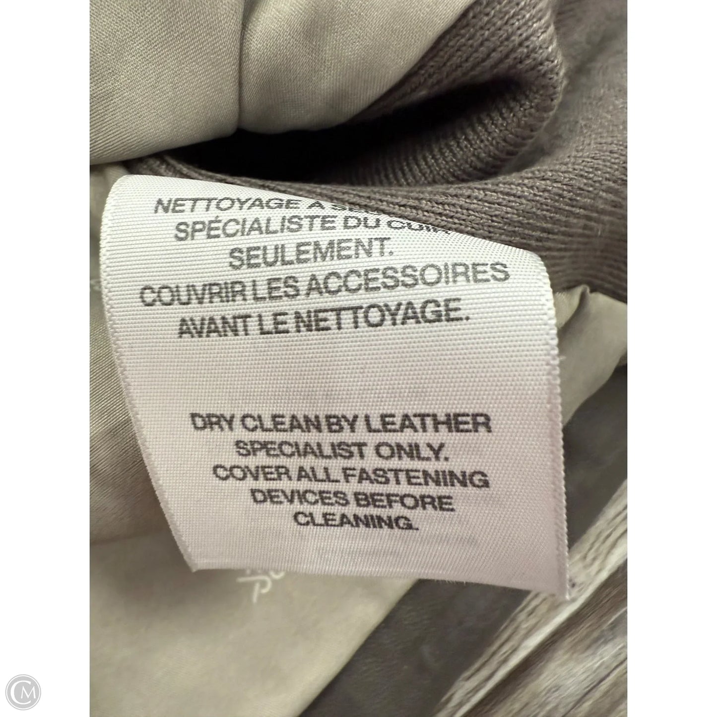 Jacket Leather By Soia&Kyo In Grey, Size: M