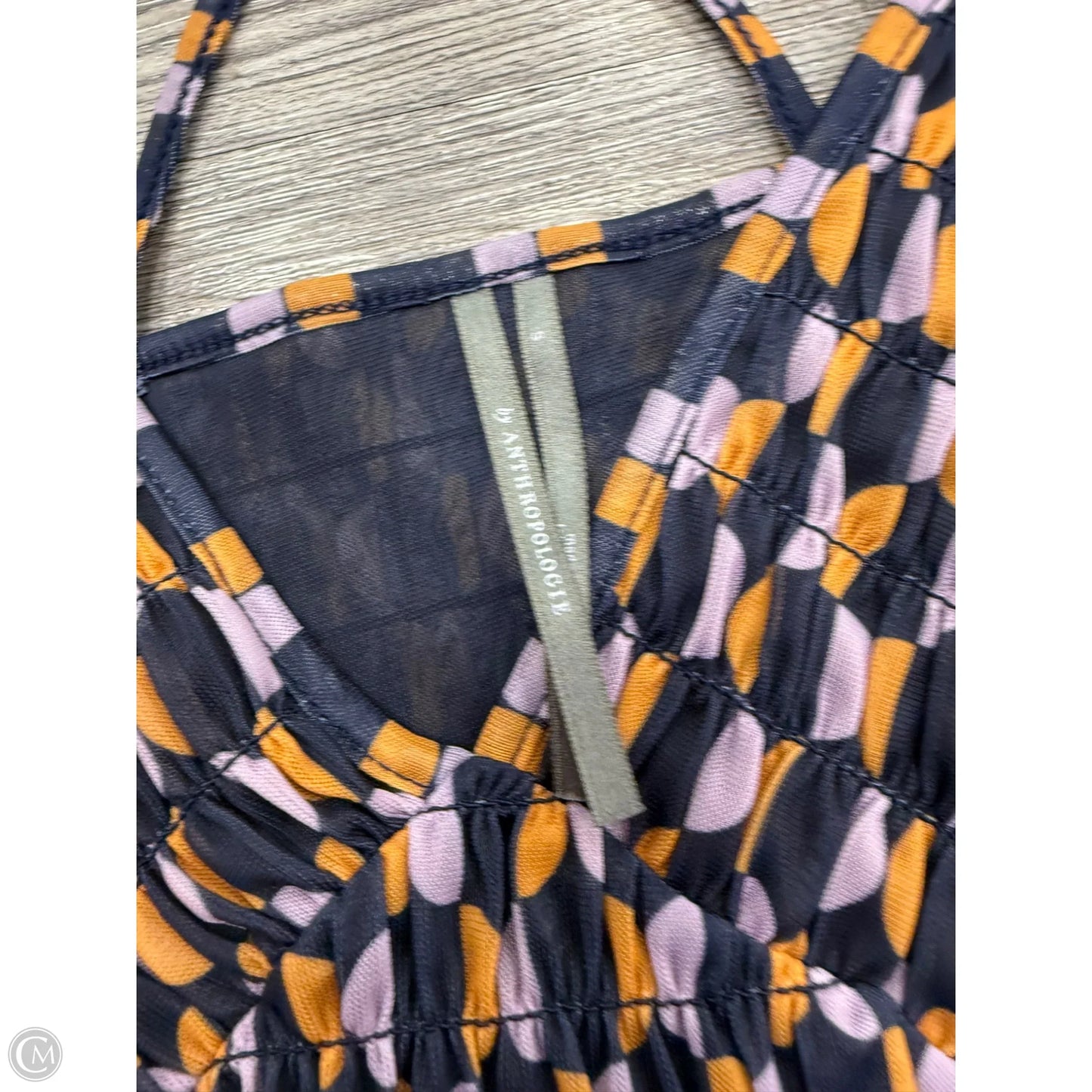 Top Sleeveless By Anthropologie In Blue & Purple, Size: S