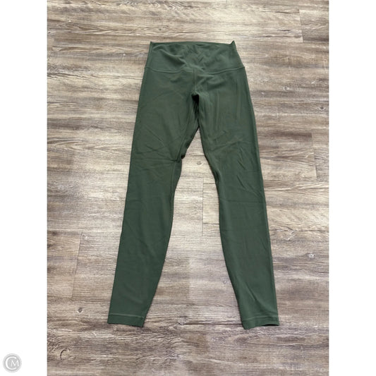 Athletic Leggings By Lululemon In Green, Size: 8