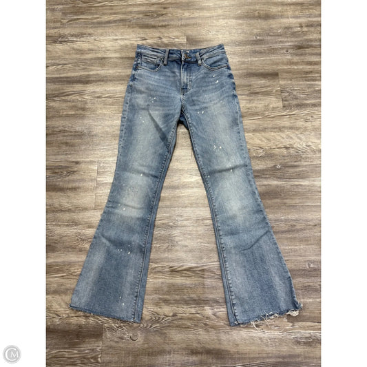 Jeans Flared By Kut In Blue Denim, Size: 0