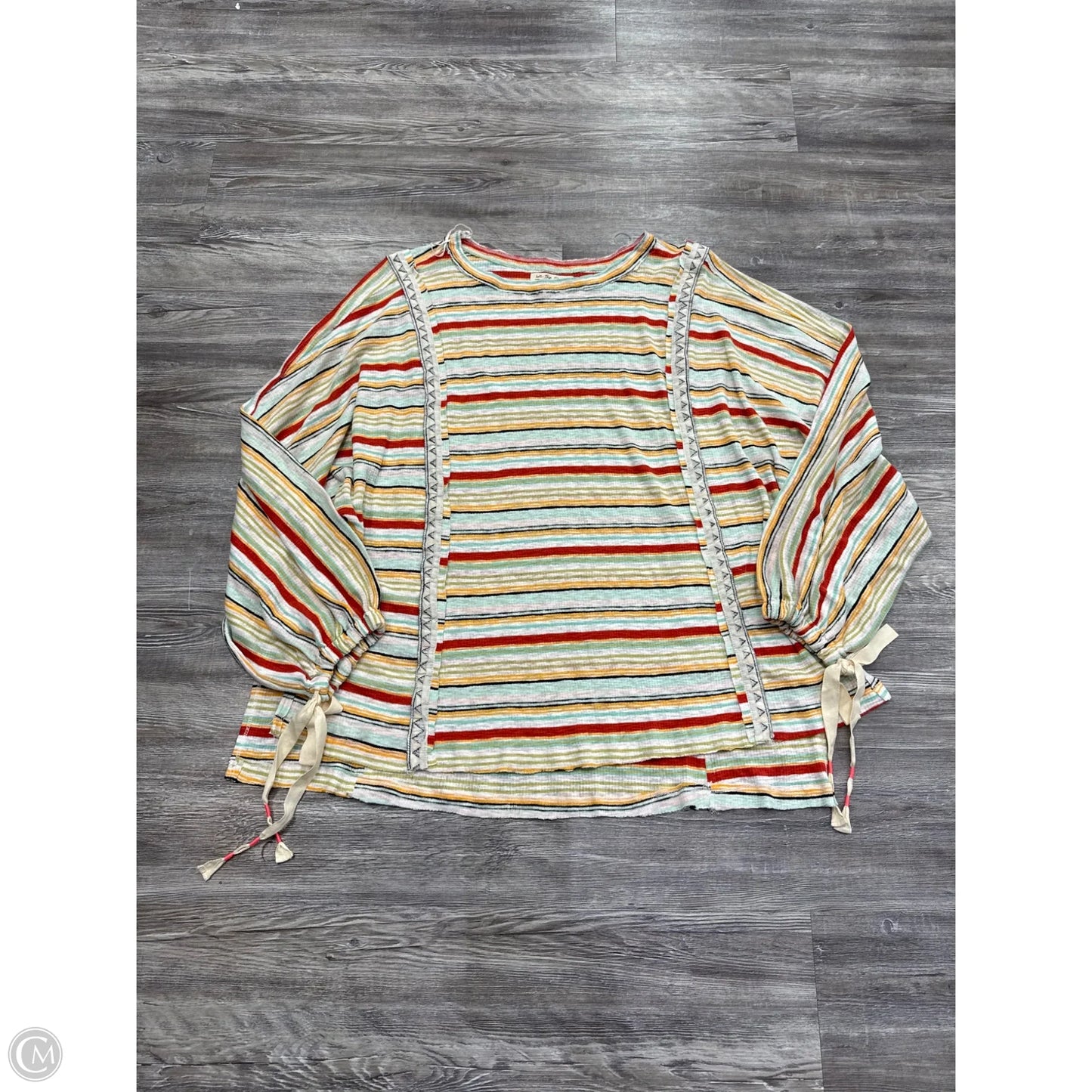 Top Long Sleeve By We The Free In Striped Pattern, Size: Xl