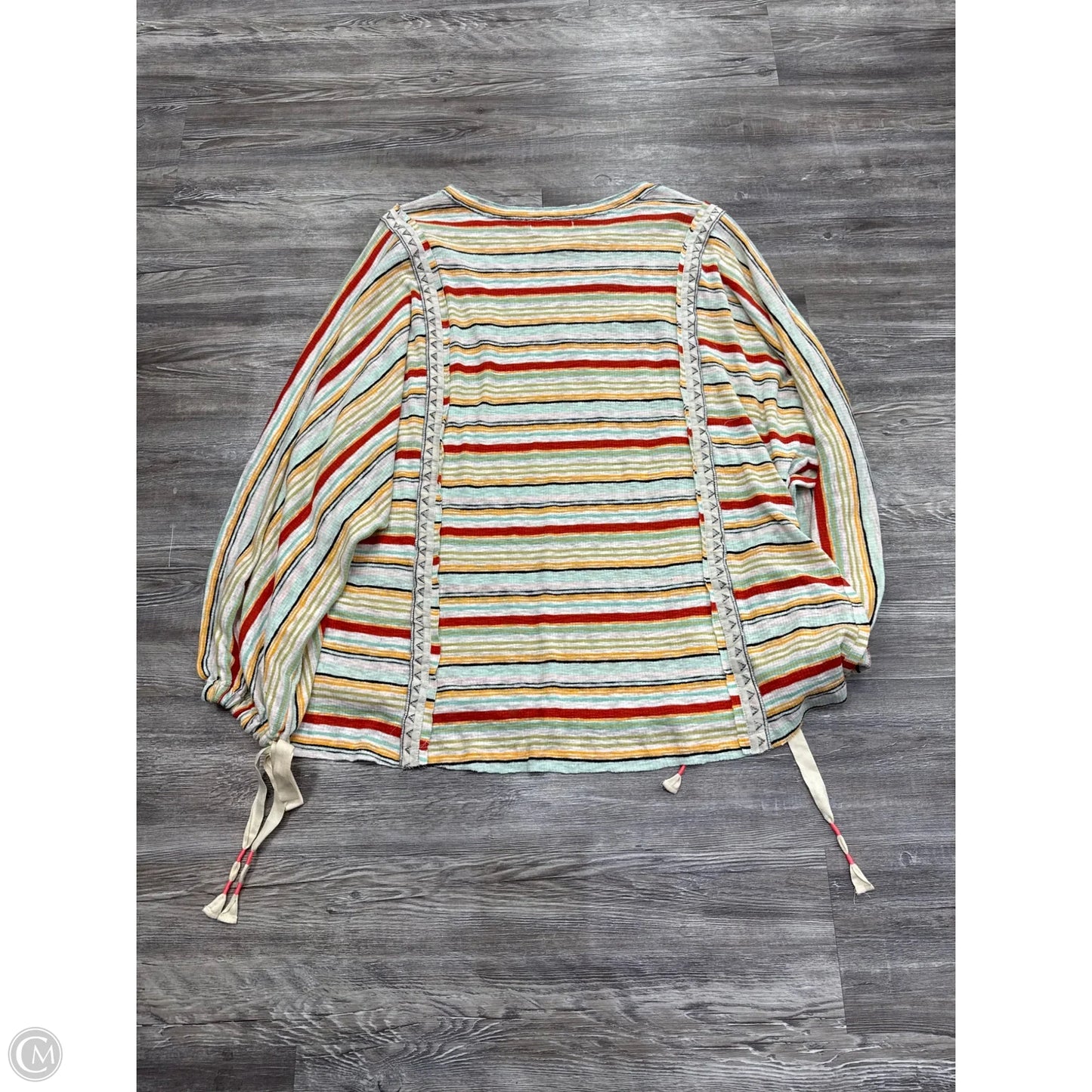 Top Long Sleeve By We The Free In Striped Pattern, Size: Xl