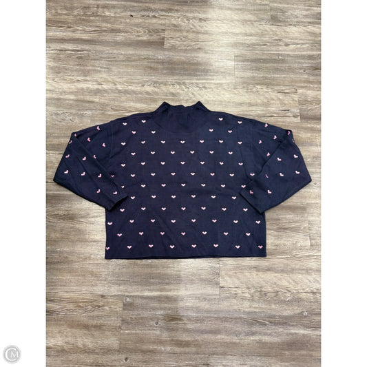 Sweater By Maeve In Blue & Pink, Size: L