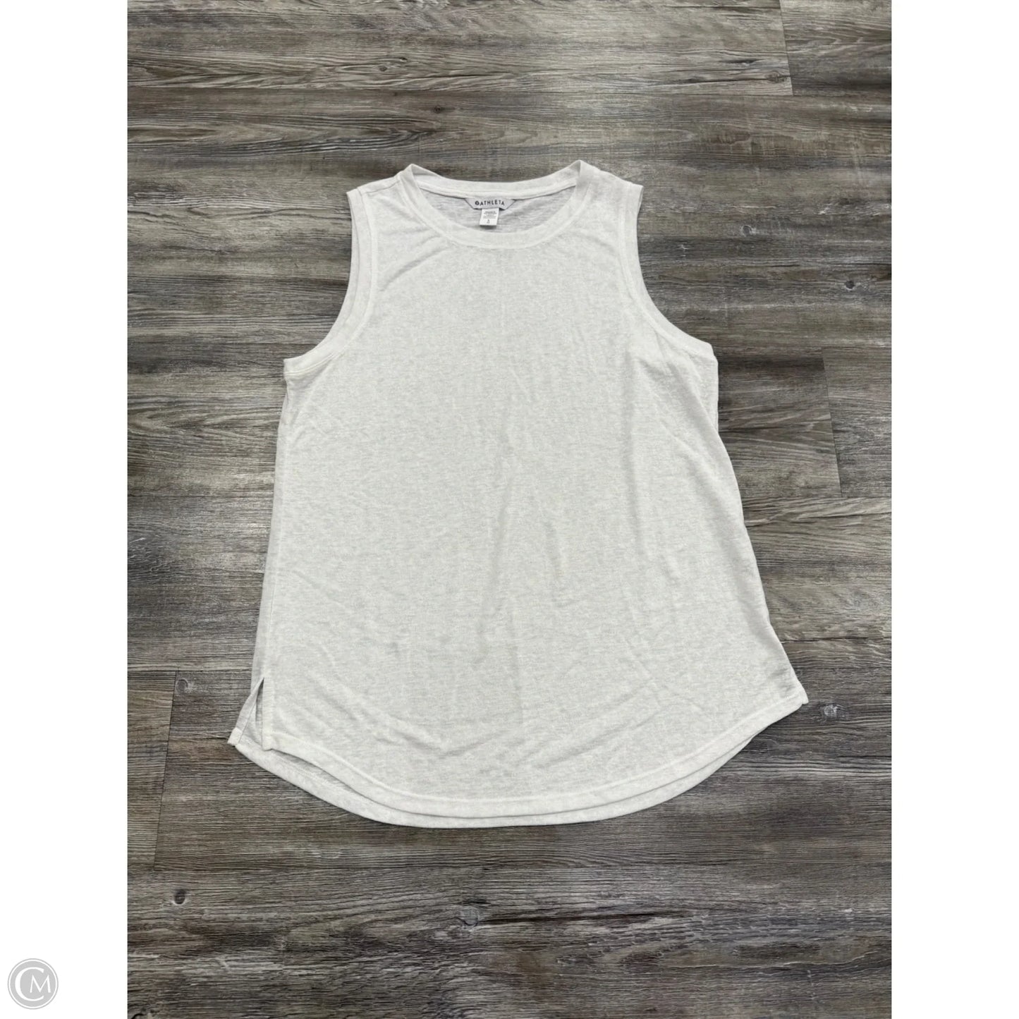 Athletic Tank Top By Athleta In White, Size: L