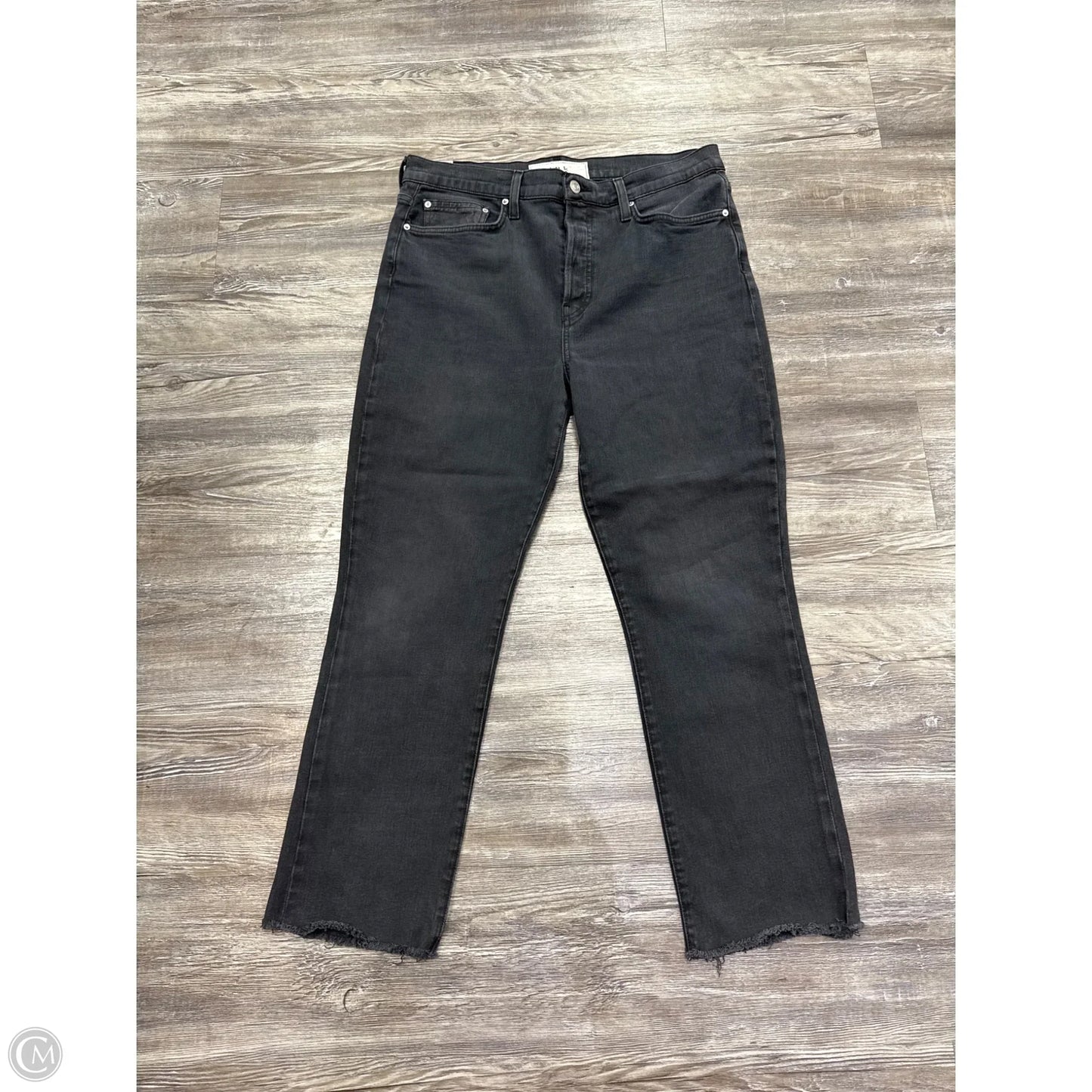 Jeans Straight By Frank And Eileen In Black Denim, Size: 12