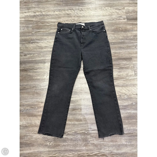 Jeans Straight By Frank And Eileen In Black Denim, Size: 12