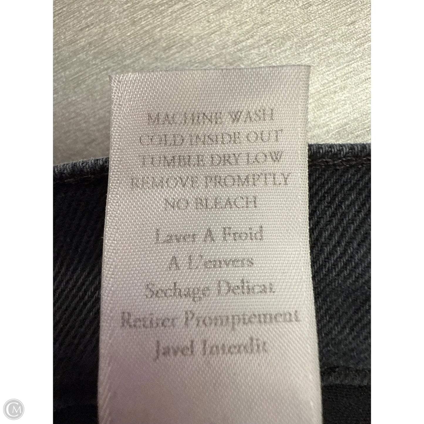 Jeans Straight By Frank And Eileen In Black Denim, Size: 12