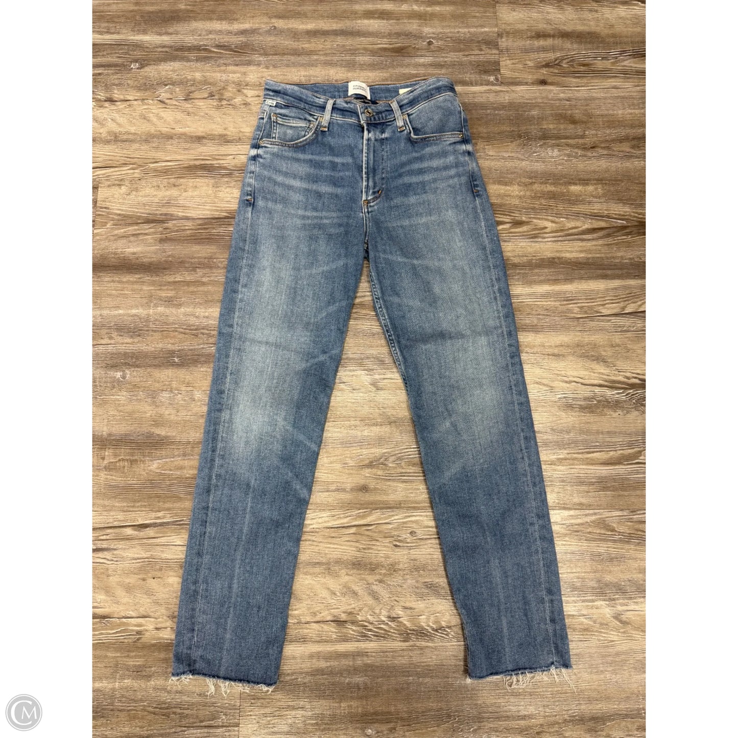 Jeans Straight By Citizens Of Humanity In Blue Denim, Size: 0