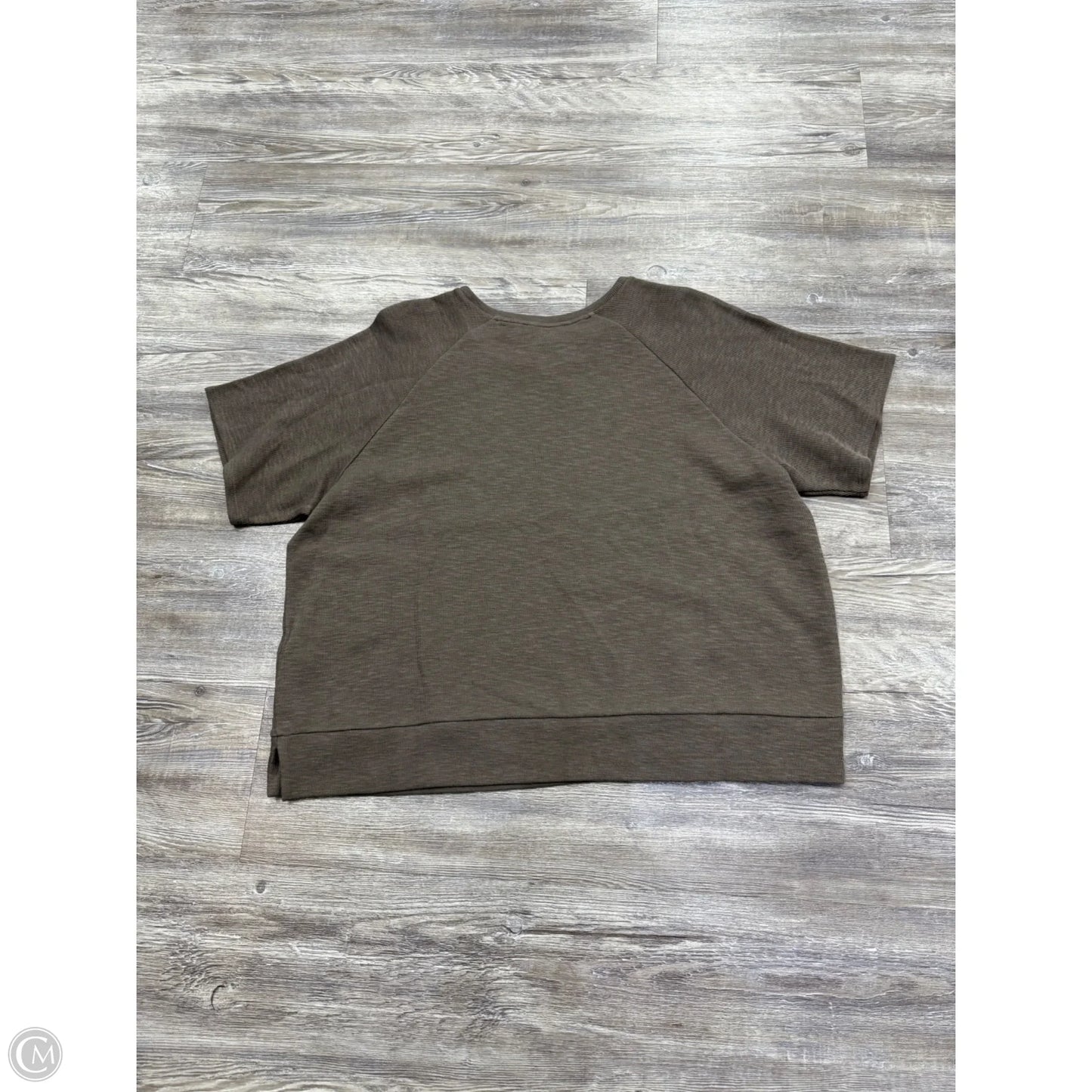 Top Short Sleeve By Eileen Fisher In Taupe, Size: Lp