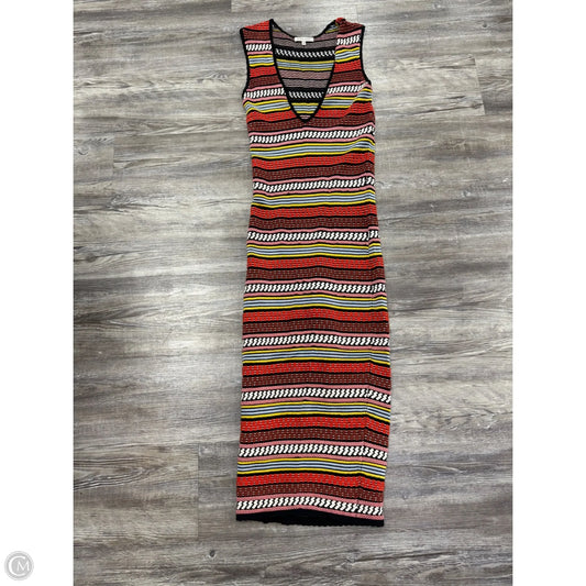 Dress Party Midi By Ronny Kobo In Orange & Yellow, Size: Xs