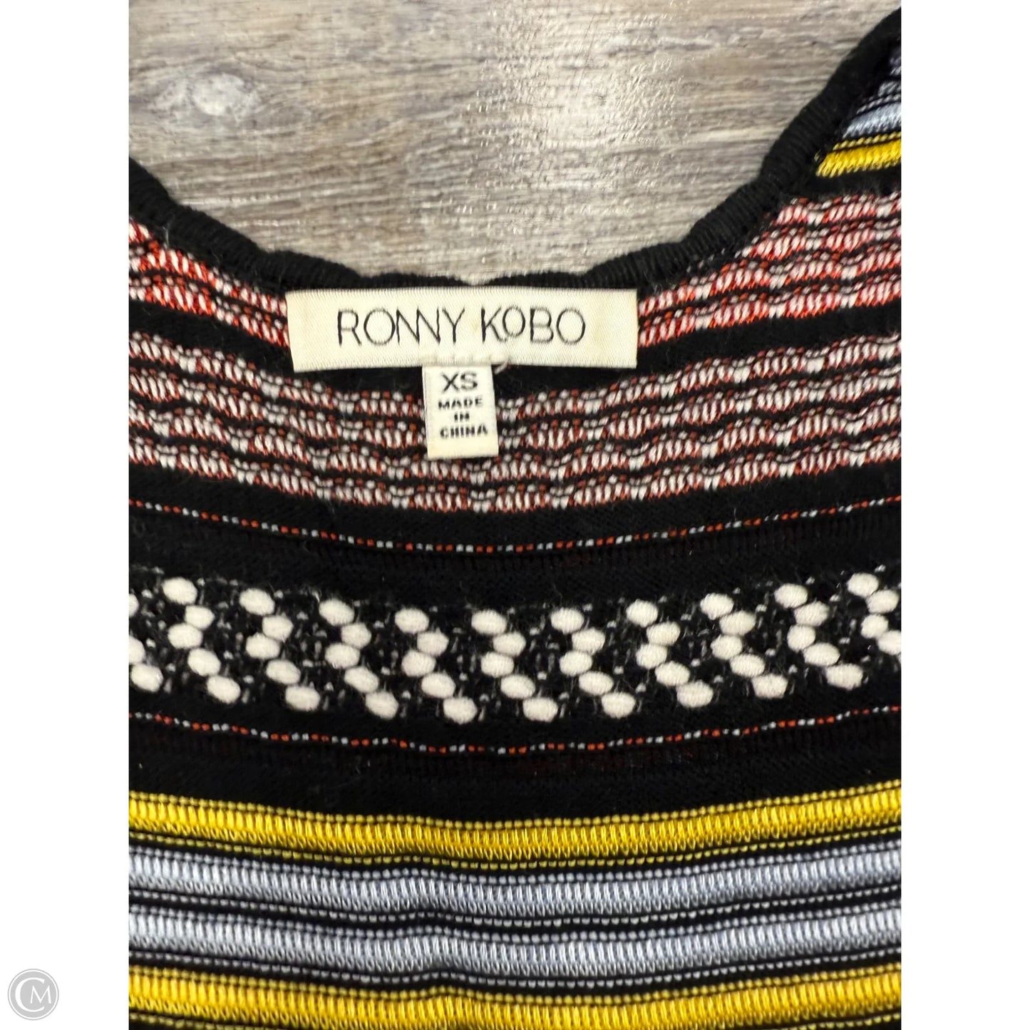 Dress Party Midi By Ronny Kobo In Orange & Yellow, Size: Xs