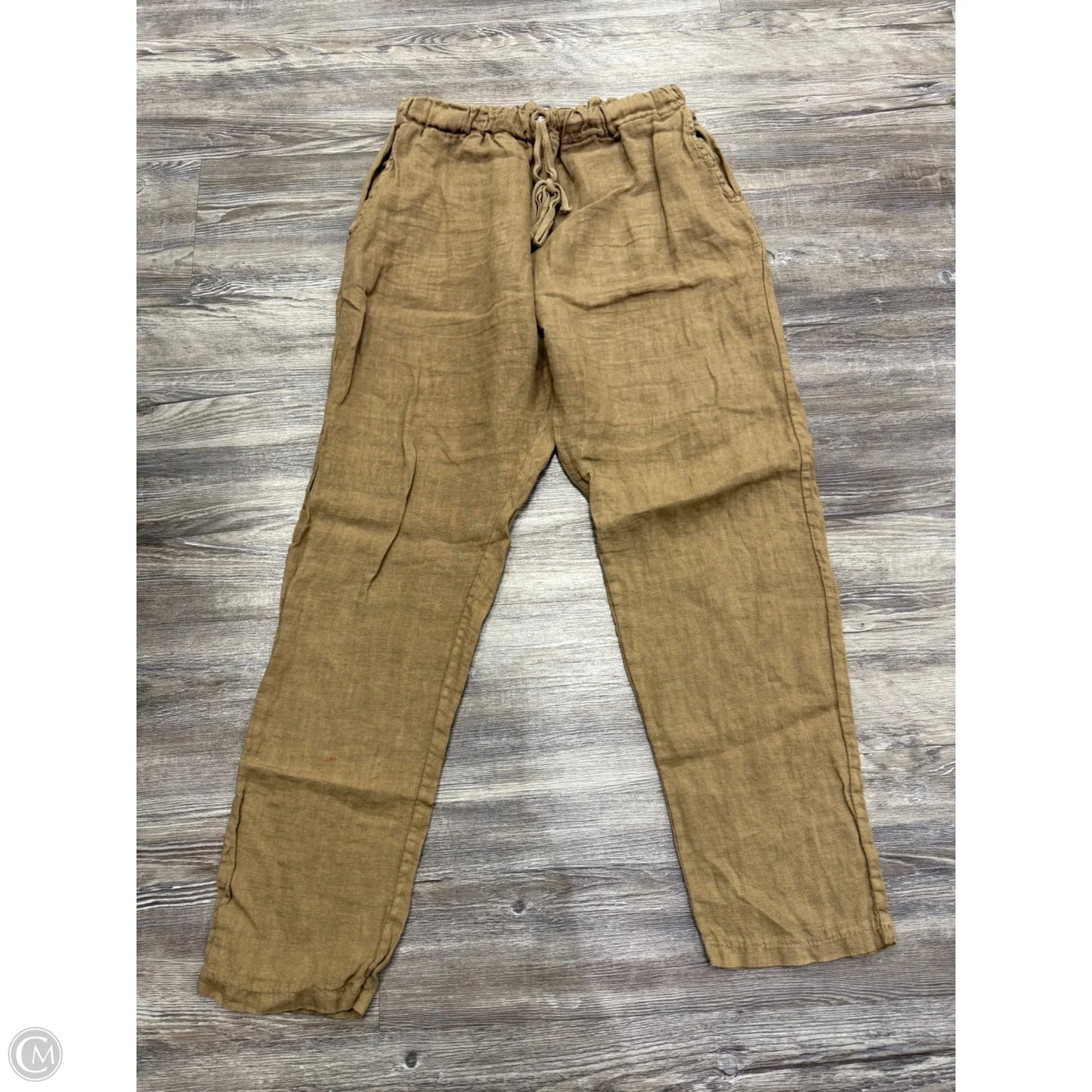 Pants Linen By Suzy D In Tan, Size: L