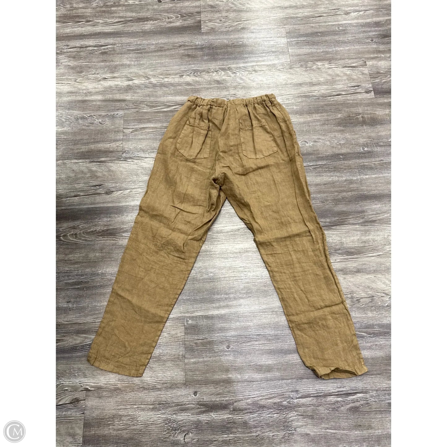 Pants Linen By Suzy D In Tan, Size: L