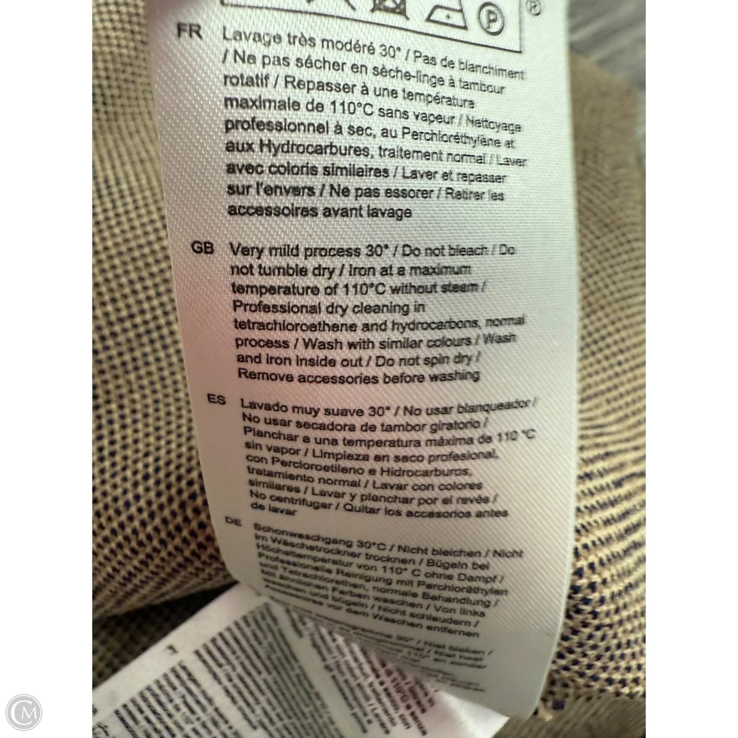 Dress Casual Short By Claudie Pierlot In Plaid Pattern, Size: L