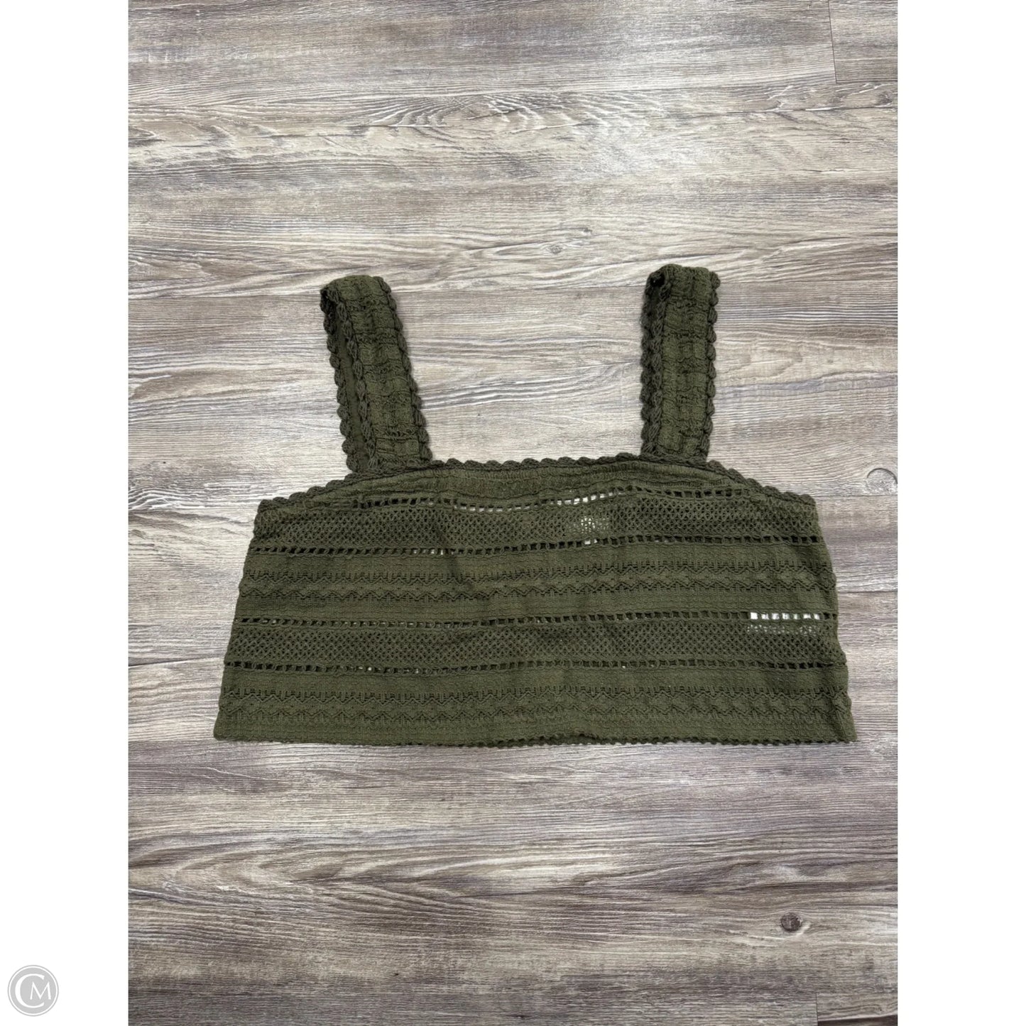 Top Sleeveless By Aerie In Green, Size: M