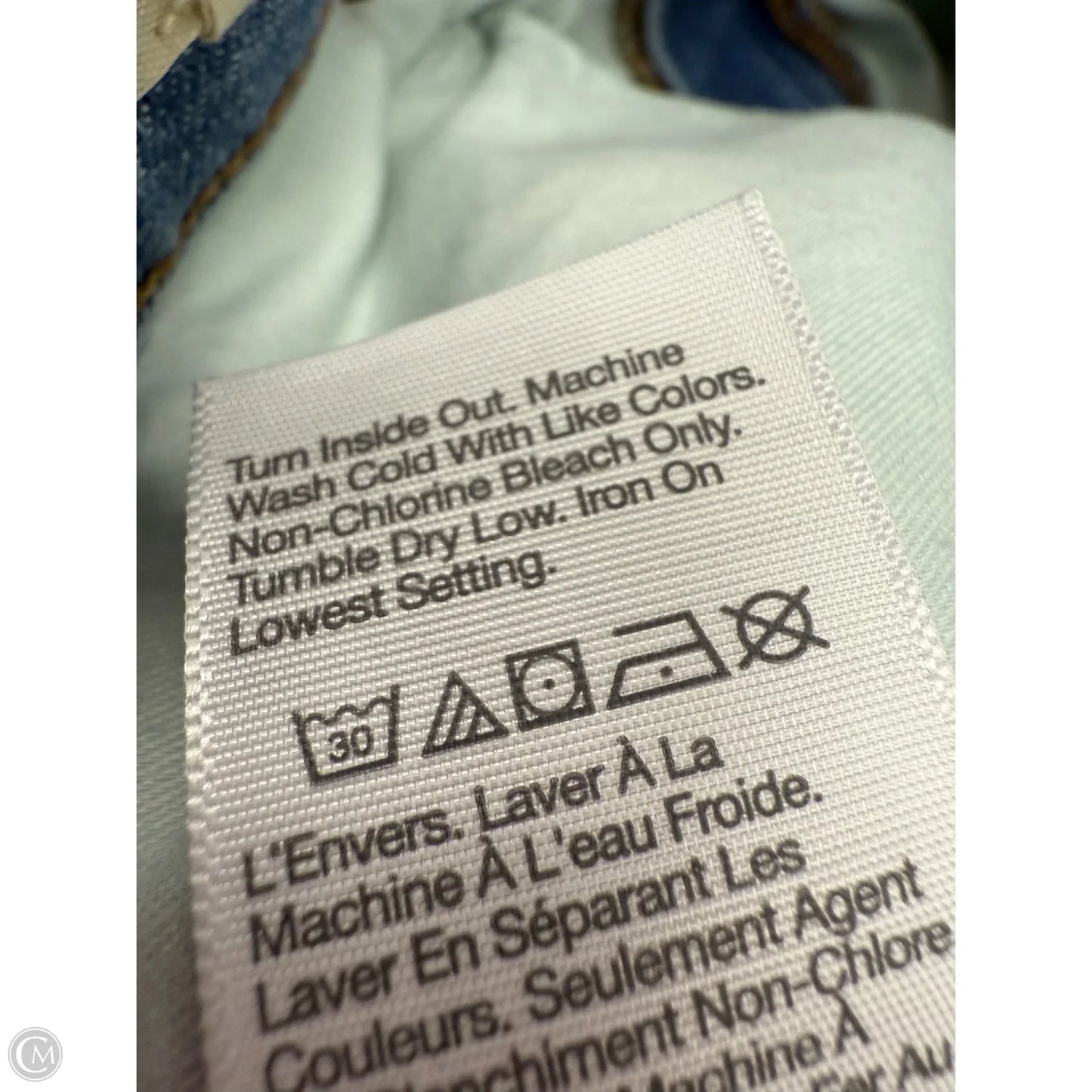 Jeans Straight By Madewell In Blue Denim, Size: 8