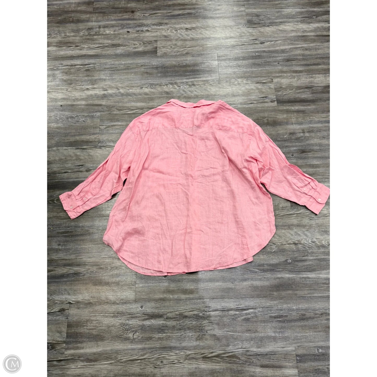Top Long Sleeve By H&m In Pink, Size: 3x