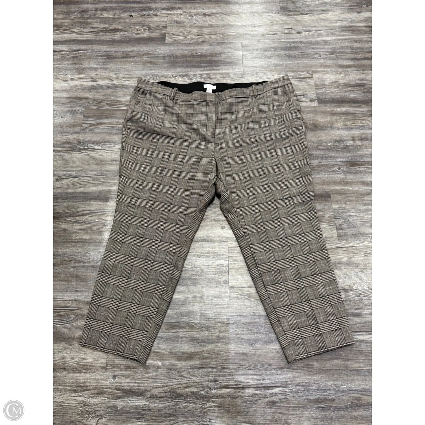 Pants Cropped By H&m In Plaid Pattern, Size: 26