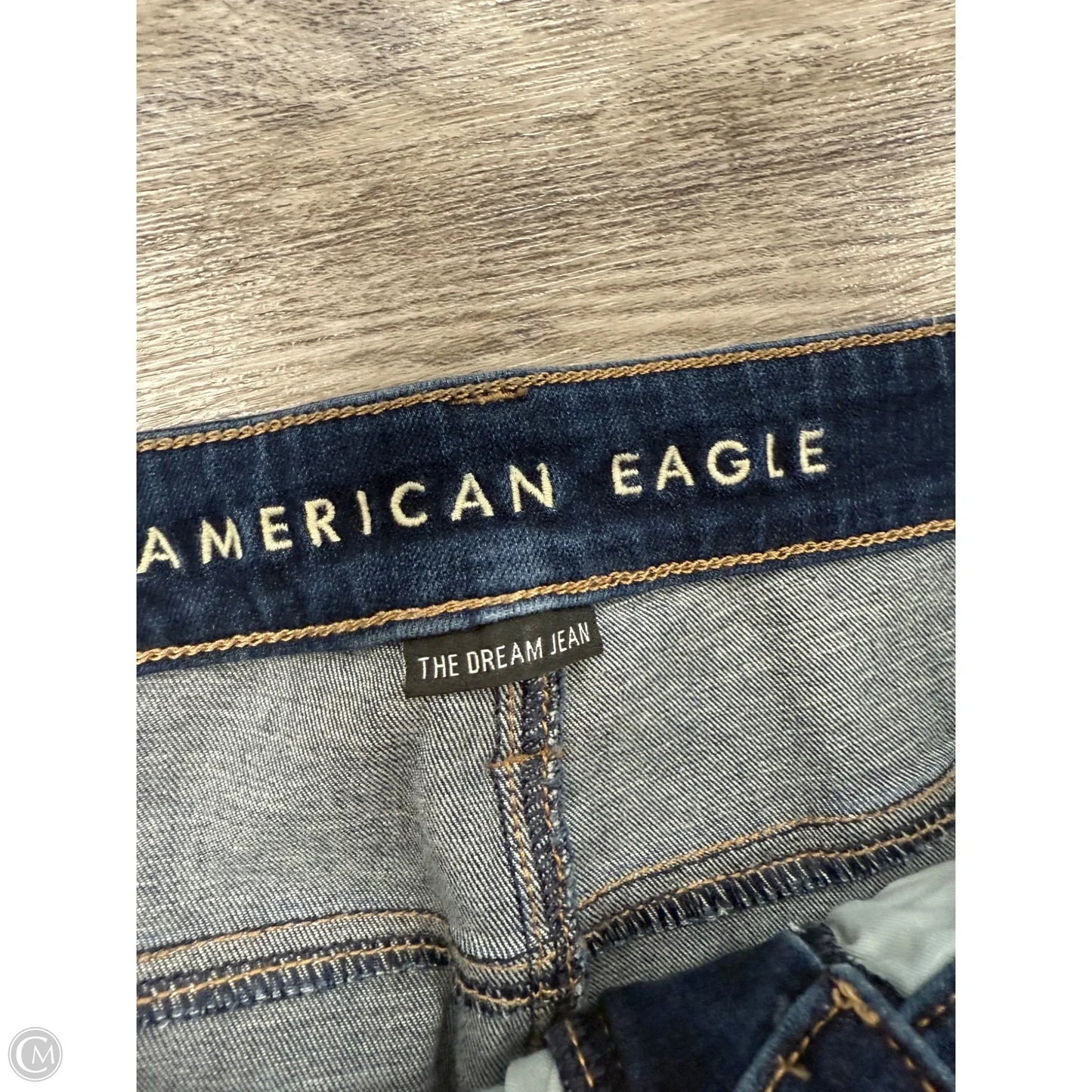 Jeans Skinny By American Eagle In Blue Denim, Size: 20