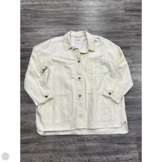 Jacket Denim By Old Navy In Cream Denim, Size: 2x