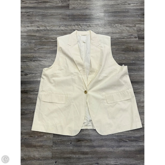 Vest Other By H&m In Cream, Size: Xxl