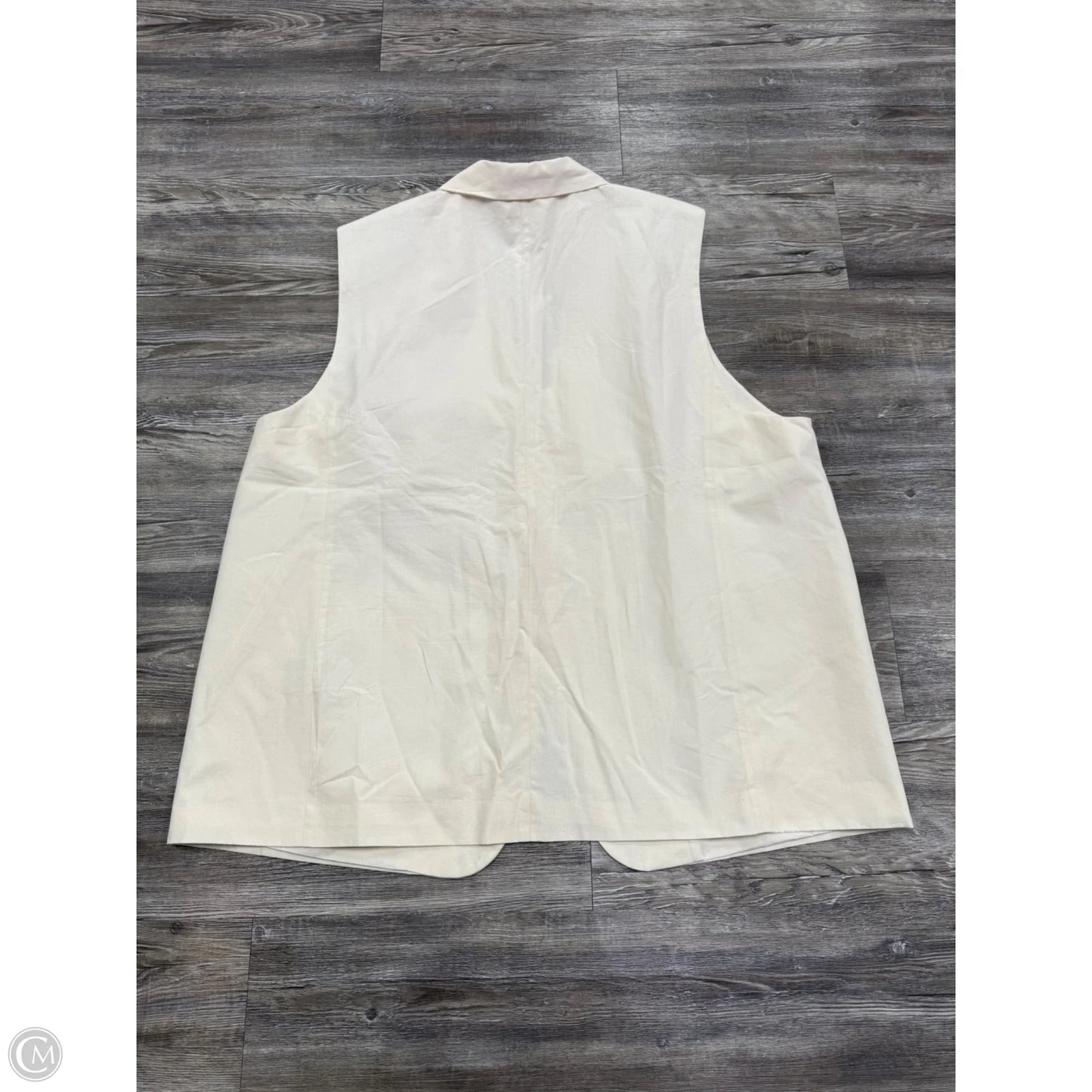 Vest Other By H&m In Cream, Size: Xxl