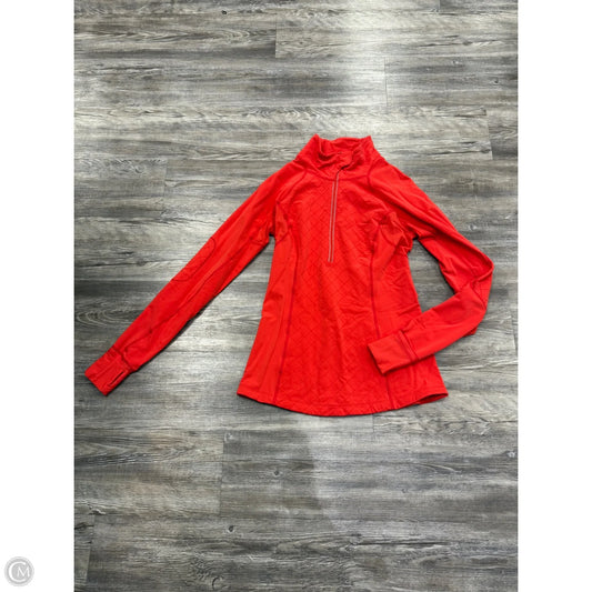 Athletic Jacket By Lululemon In Red, Size: 8