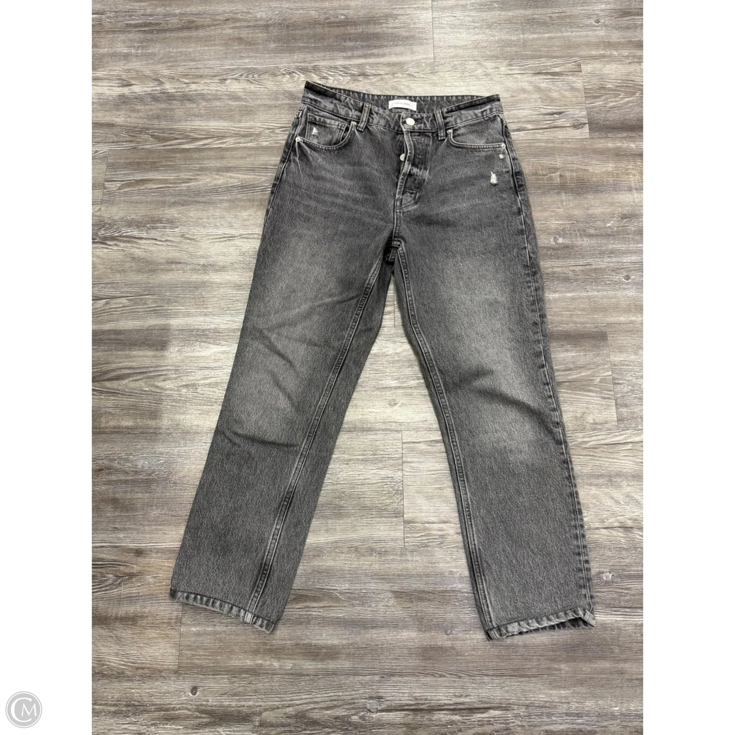 Jeans Straight By Anine Bing In Black Denim, Size: 2