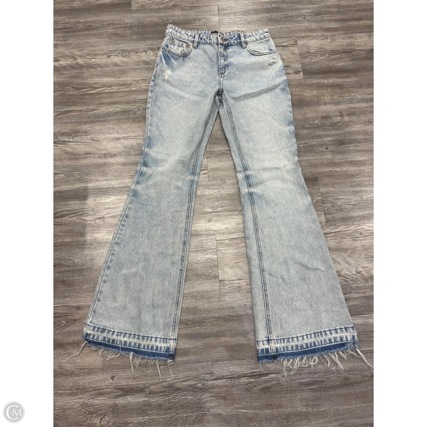 Jeans Flared By Retrofete In Blue Denim, Size: 2