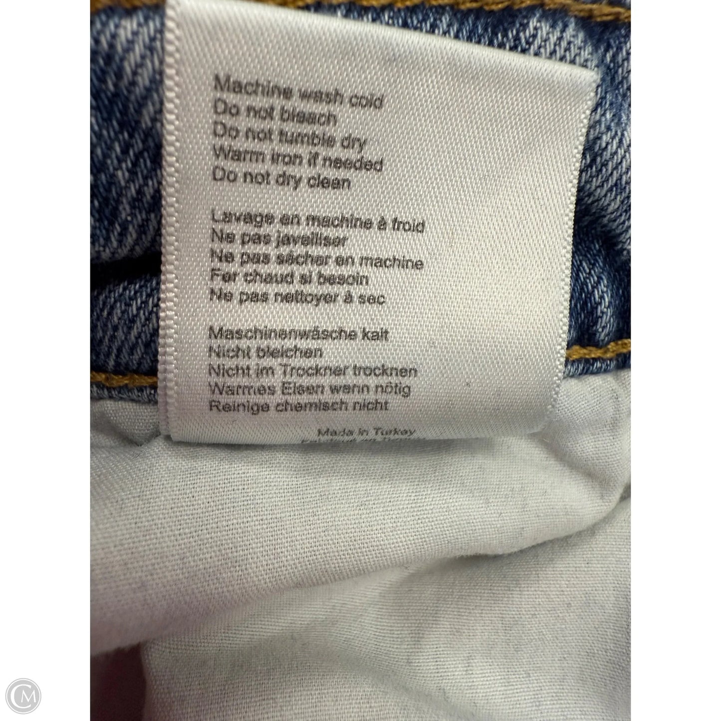 Jeans Straight By Anine Bing In Blue Denim, Size: 2