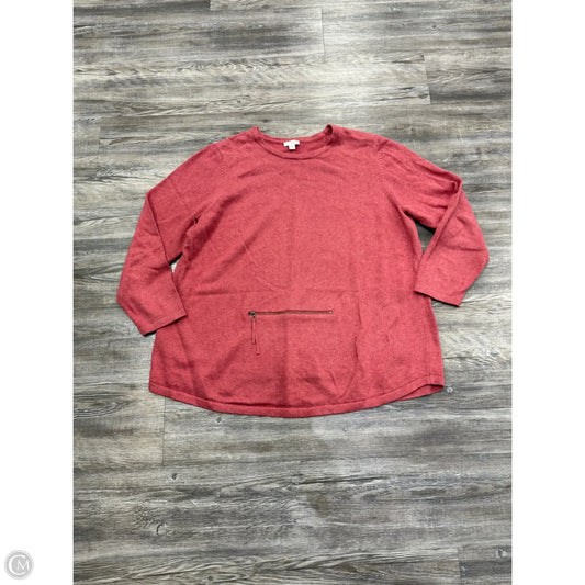 Sweater By Pure Jill In Red, Size: 2x