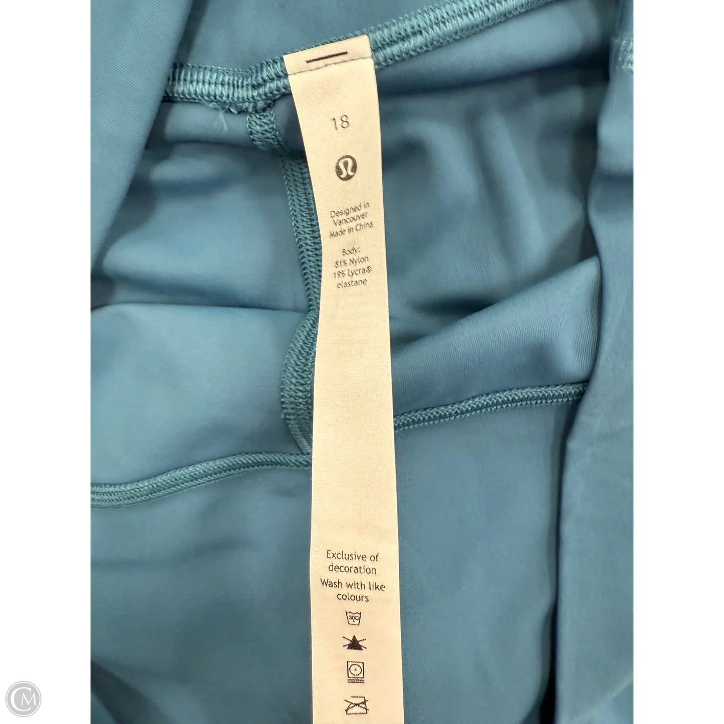 Athletic Leggings By Lululemon In Teal, Size: 18