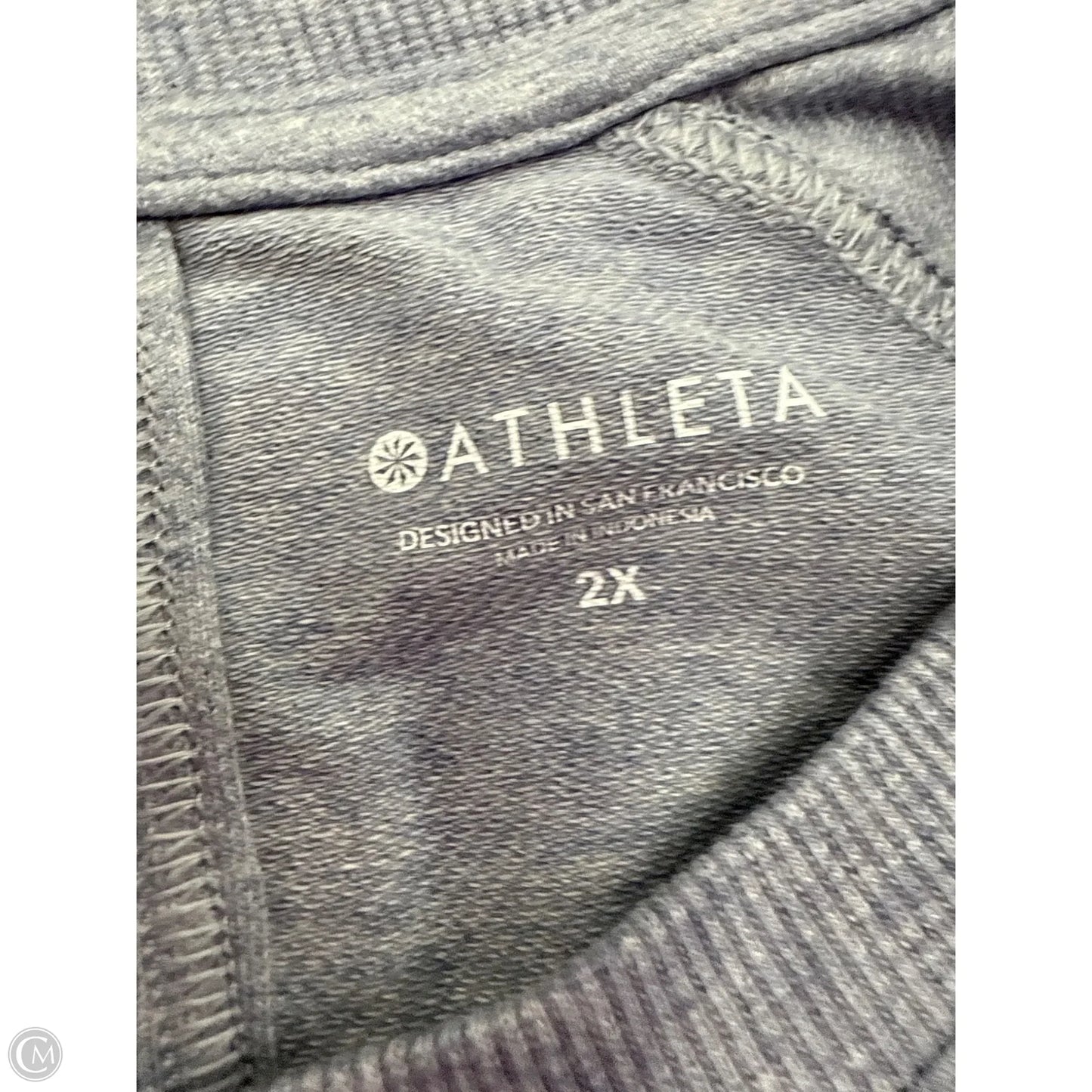 Athletic Sweatshirt Crewneck By Athleta In Blue, Size: 2x
