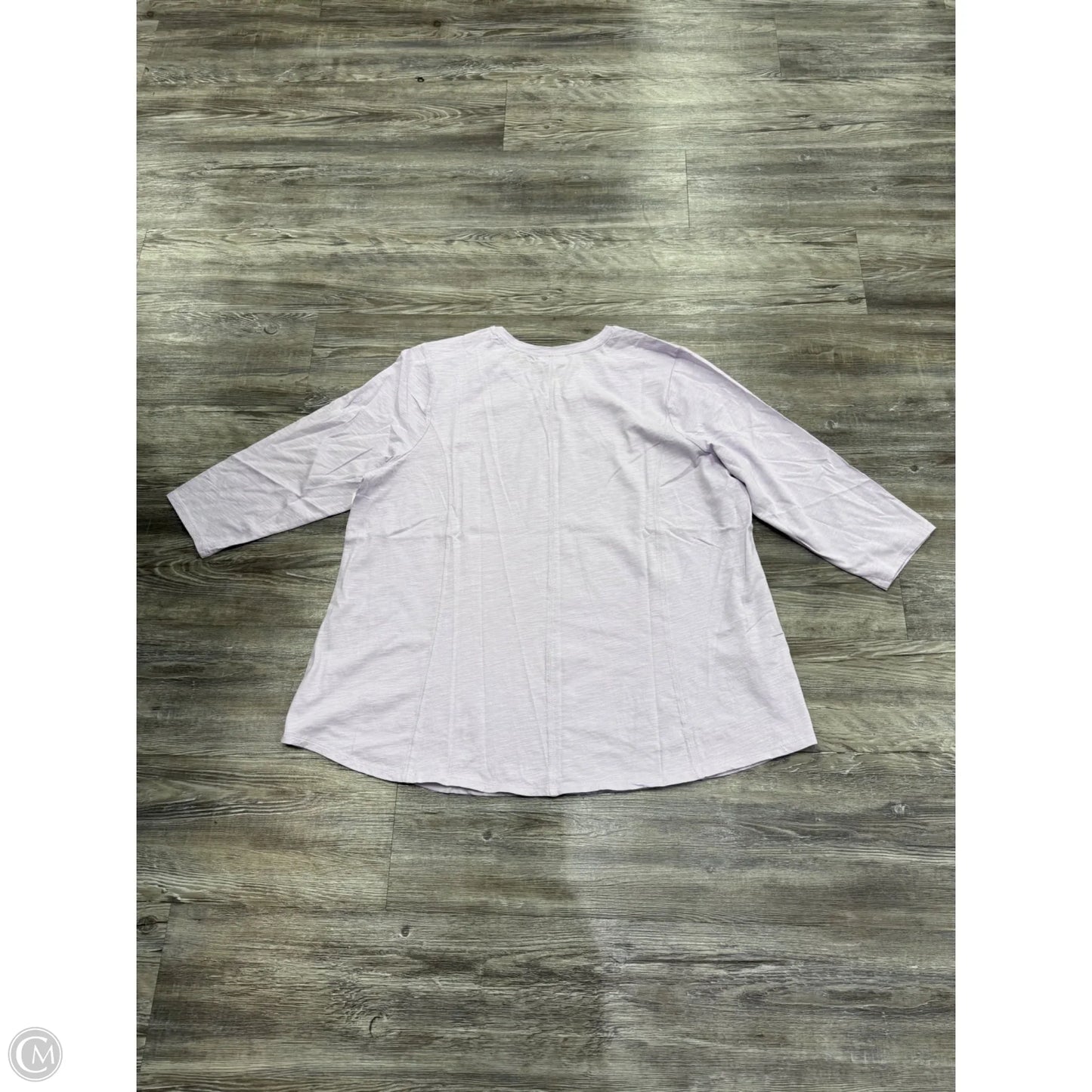 Top Long Sleeve By J. Jill In Purple, Size: 2x