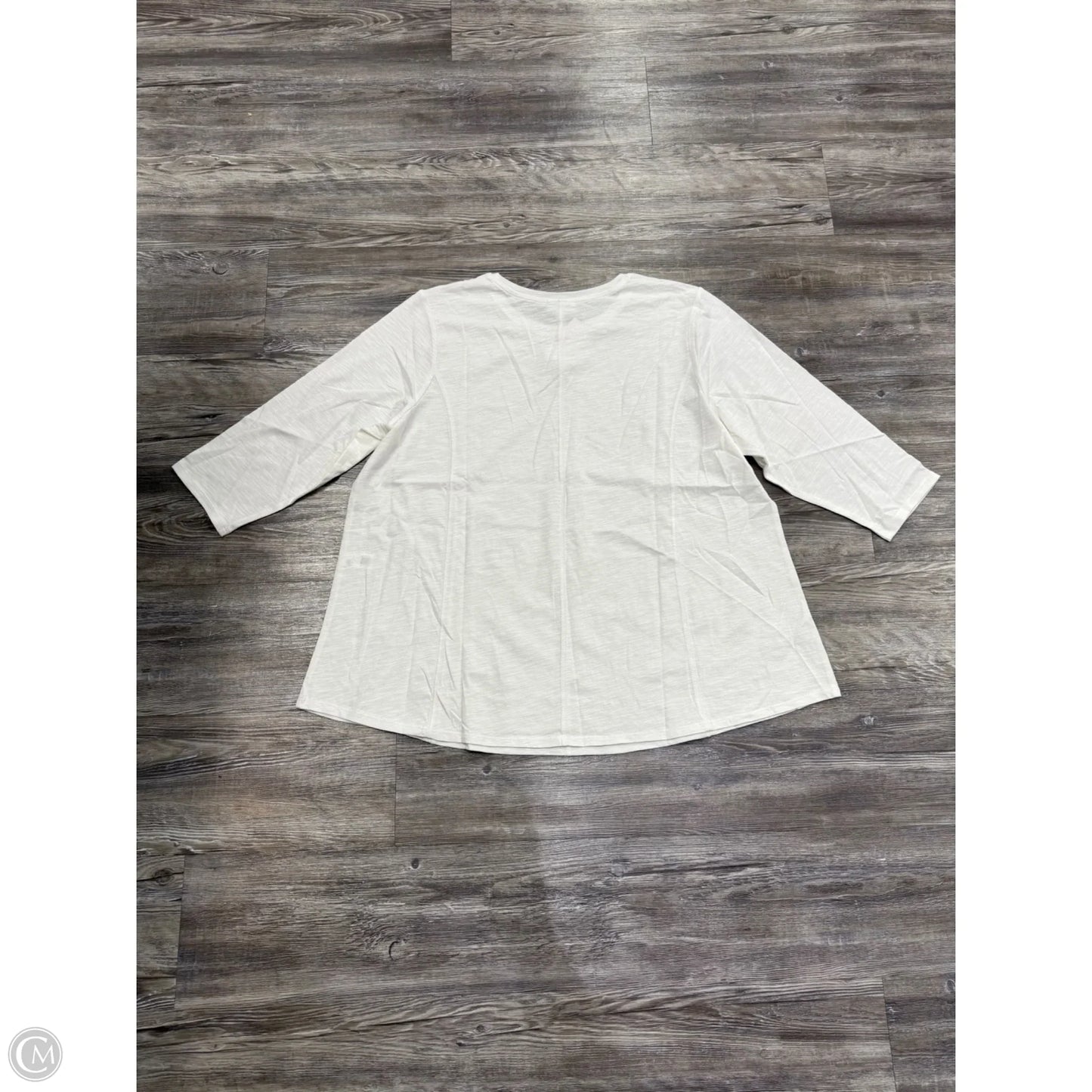 Top Long Sleeve By J. Jill In White, Size: 2x