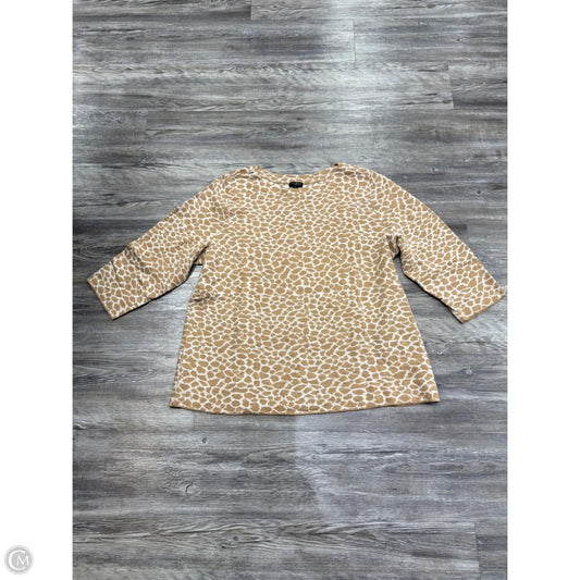Sweater By Talbots In Animal Print, Size: 2x