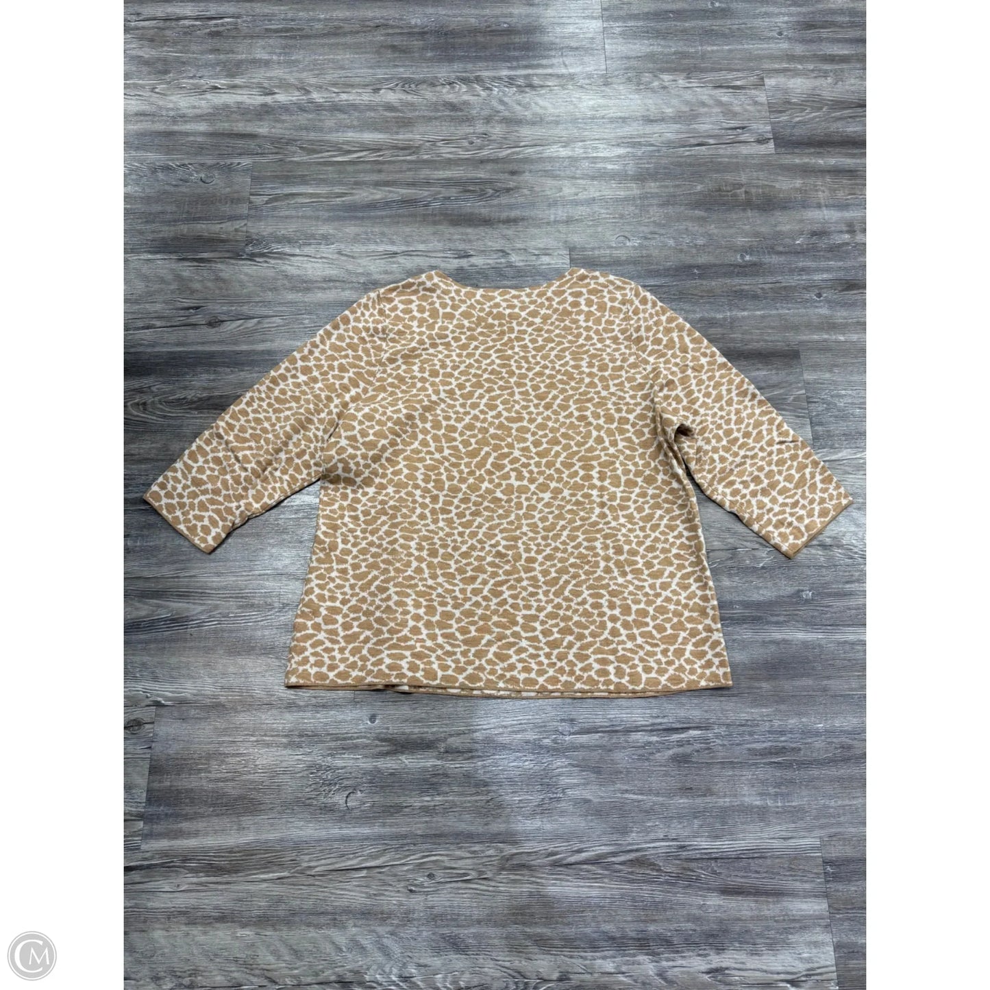 Sweater By Talbots In Animal Print, Size: 2x