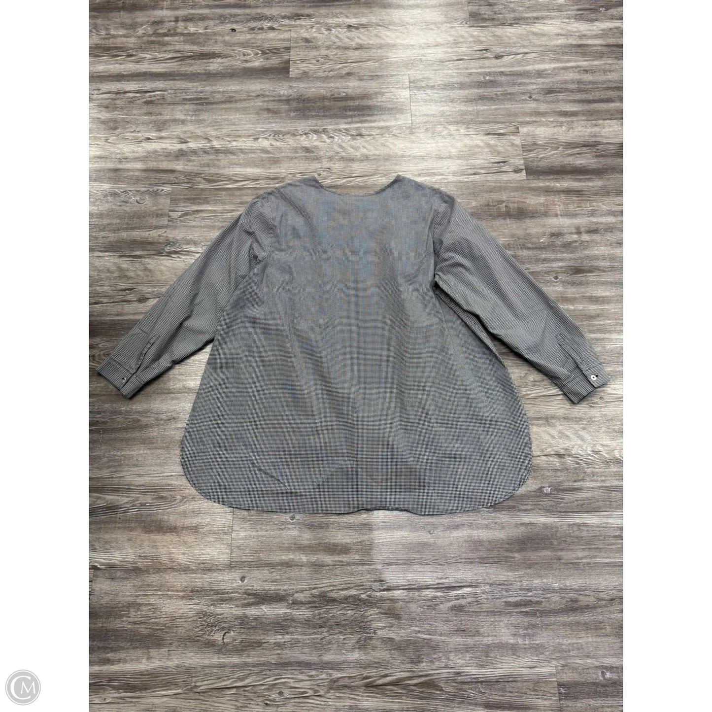 Top Long Sleeve By J. Jill In Plaid Pattern, Size: 2x