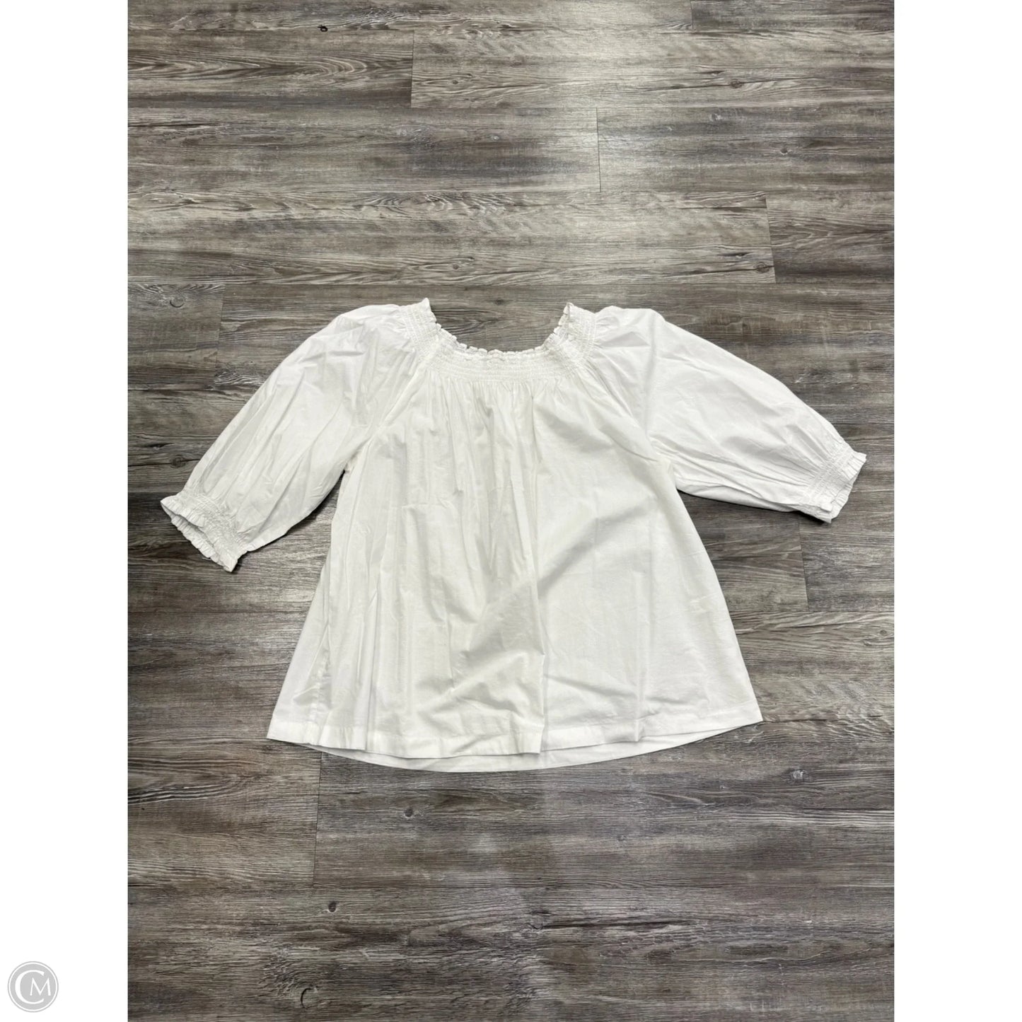 Top Long Sleeve By J. Jill In White, Size: 2x