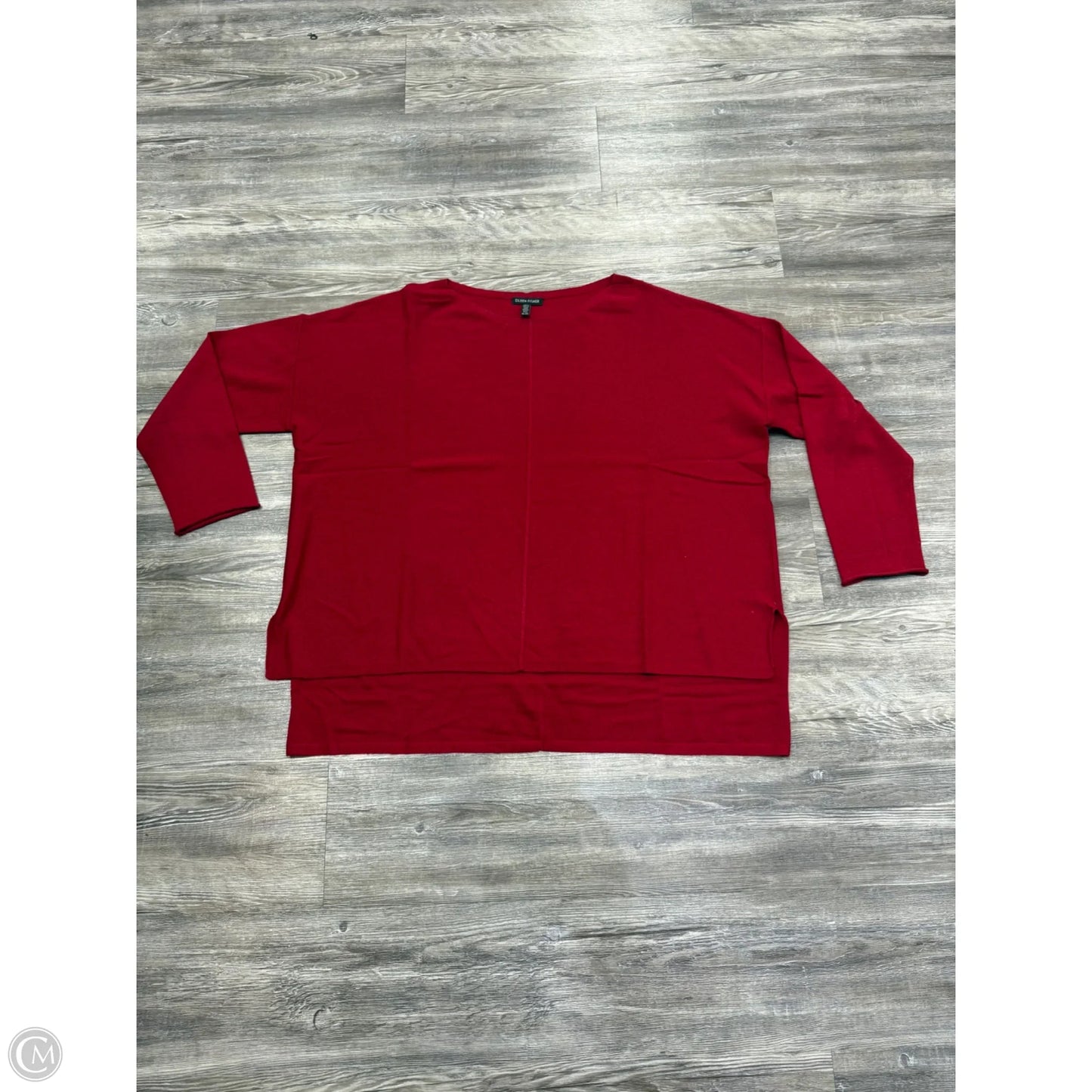 Sweater By Eileen Fisher In Red, Size: Xl