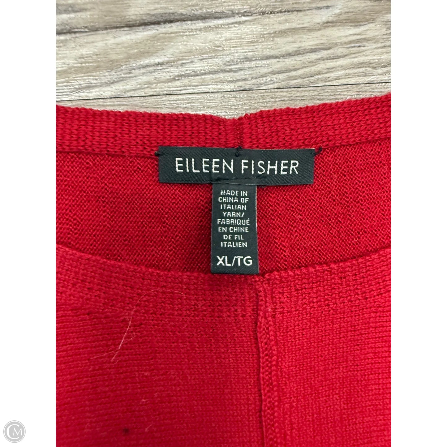 Sweater By Eileen Fisher In Red, Size: Xl