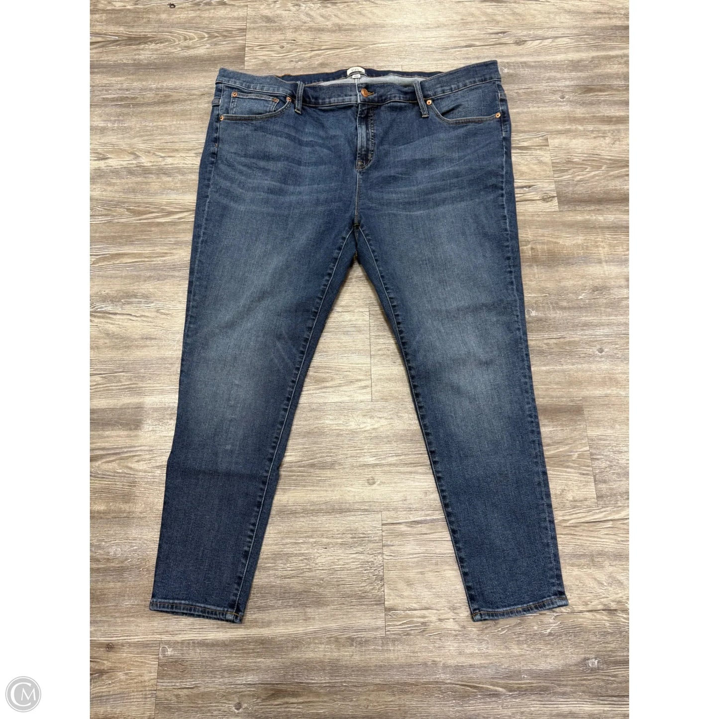 Jeans Skinny By J. Crew In Blue Denim, Size: 22