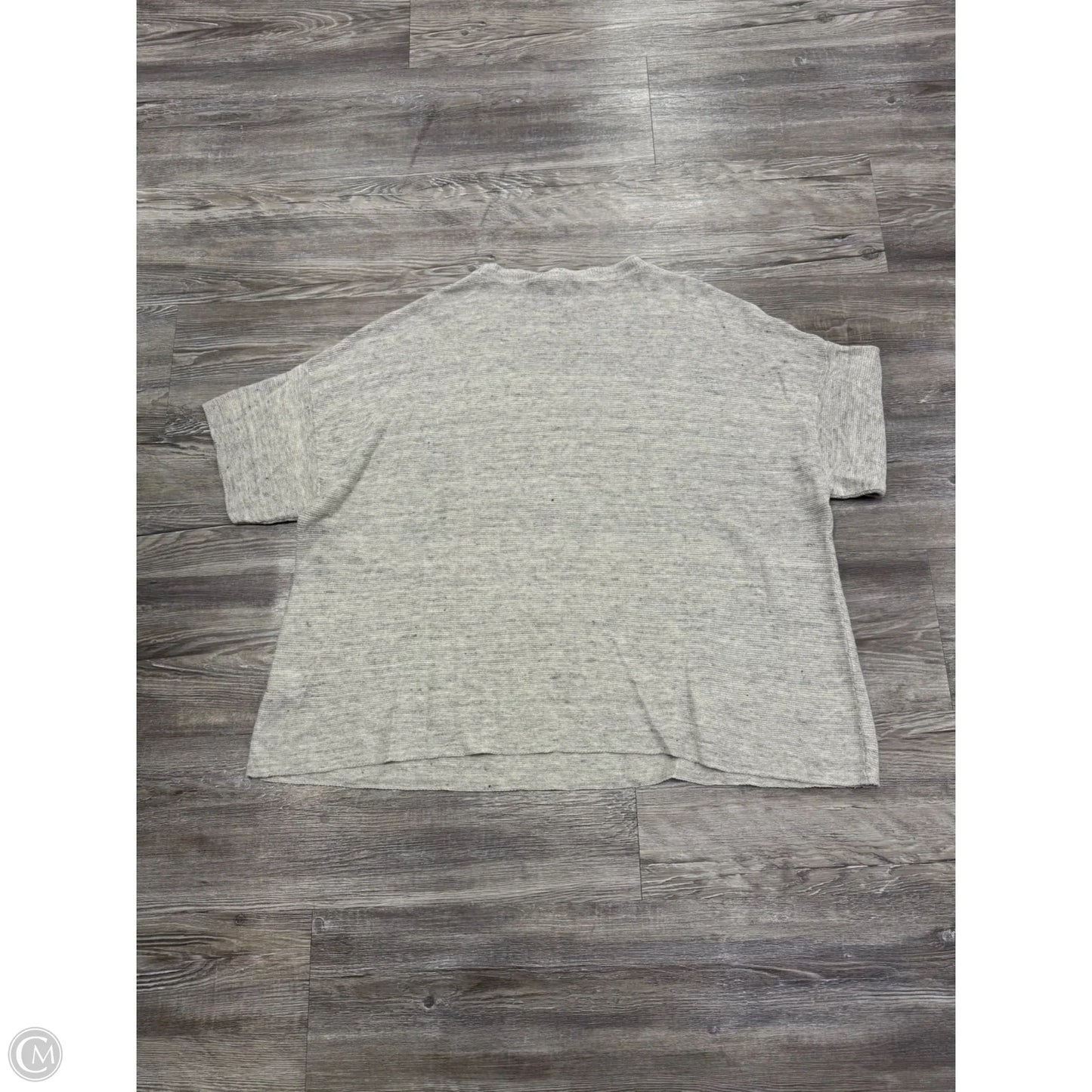 Sweater Short Sleeve By Eileen Fisher In Grey, Size: 1x