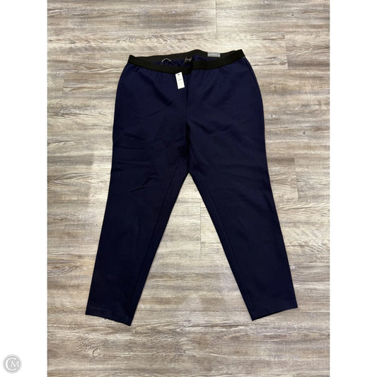 Pants Cropped By Talbots In Navy, Size: 18